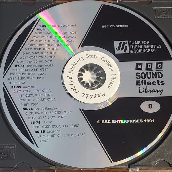 BBC Sound Effects Library Comedy Fantasy Humor Disc 8  CD 1991 - Picture 3 of 3